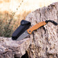 Wilora Black Blade Pocket Knife - EDC Folding Knife with Double Lock and G10 Handle - Dessert Handle