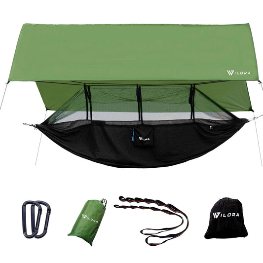 Wilora Hammock with Mosquito Net & Tarp - Ultimate Camping Solution