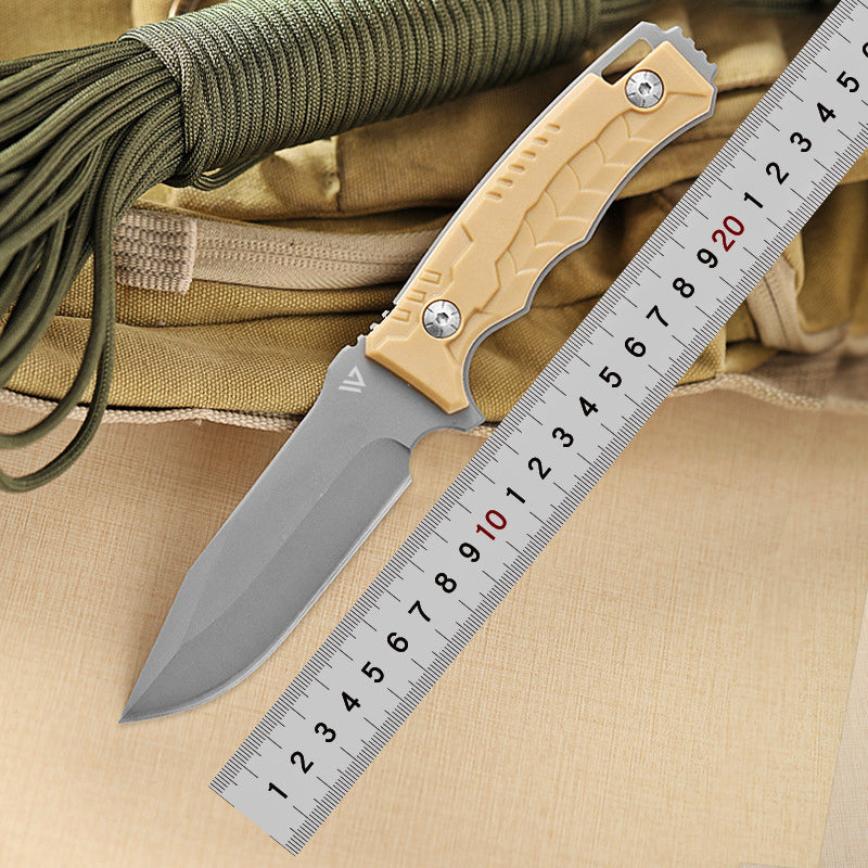 Wilora D2 Steel Hunting Knife - Ultimate Survival Bowie Knife with Sharpener, Ferro Rod, and Paracord Rope