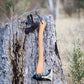 Wilora Walnut Wood Axe | 50CM Carbon Steel Head with Ergonomic Walnut Handle, PU Sheath, and Lanyard